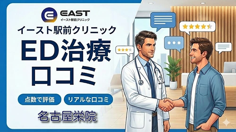 ED治療イースト駅前クリニック名古屋栄院の口コミ＆評判！