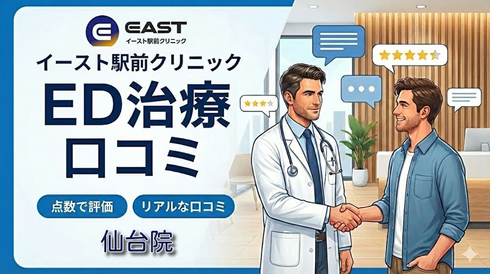 ED治療イースト駅前クリニック仙台院の口コミ＆評判！