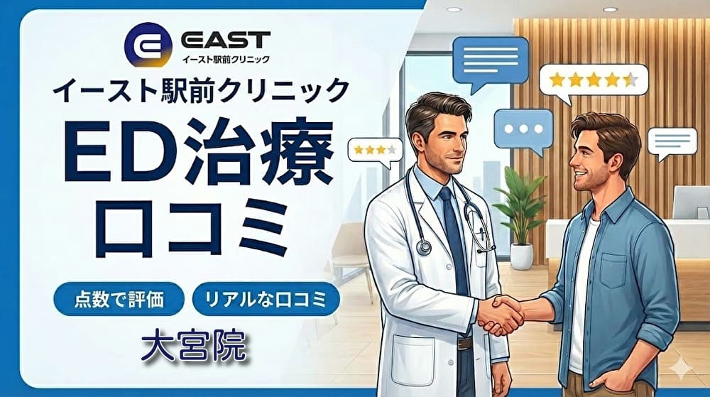 ED治療イースト駅前クリニック大宮院の口コミ＆評判！